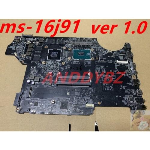 Ms-16j91 VER 1.0 FOR MSI MS-16J9 MS-1799 gL62 GL72 GE62VR GE72VR motherboard WITH i5-7300h CPU AND GTX1050M TESED OK