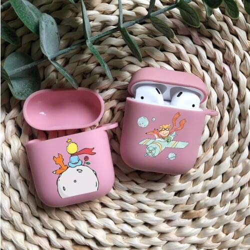 The Cartoon Little Prince Candy pink TPU silicone Bluetooth Airpod Case For Airpods 1/2 Airpods pro 3 TPU soft cover