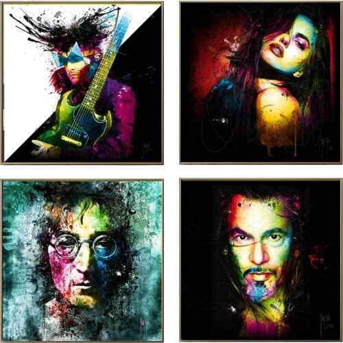 Wall Art Canvas Colorful Watercolor Patrice Marylin Murciano Posters and Prints Wall Pictures for Living Room Abstract Painting