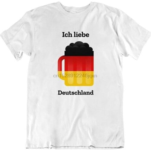 Ich Liebe Deutschland German Beer Oktoberfest Drink Alcohol Funny T Shirt Printed Tee Shirt