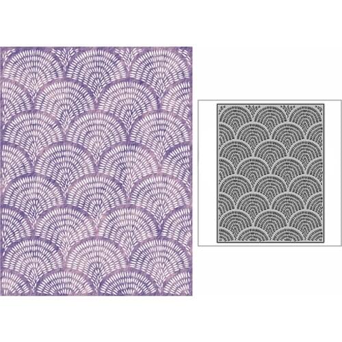 New Spotted Sector Plate Background Craft Embossing Mold 2021 Metal Cutting Dies for DIY Scrapbooking Album Card Making No Stamp