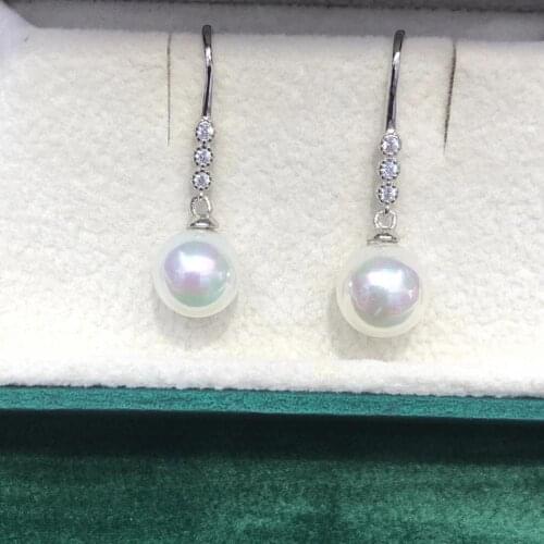 New Arrival 925 Sterling Silver Earrings Findings Settings Mountings Parts Mounts for Pearls Agate Coral Beads Stones Crystal