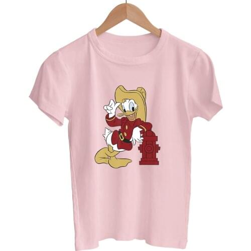 Summer New Products Disney Comfortable Women T-Shirts Harajuku Style Donald Duck Cartoon Printing Kawaii T Shirts Female O-Neck