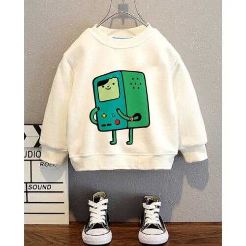 New Anime Game Console Art Cartoon Sweatshirt Teen Boys Autumn Hoodies For Children Clothing Sets Girls Sweatshirts Thin Section