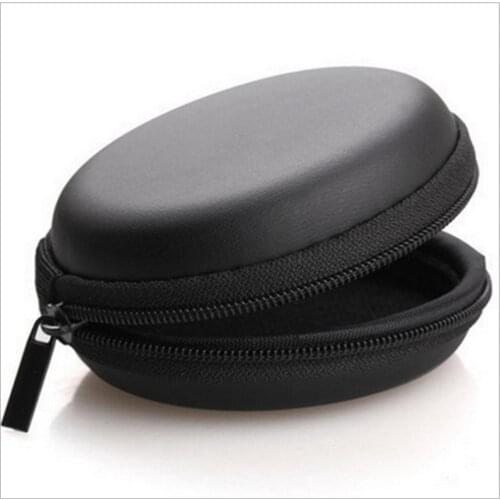 Portable Mini Round Hard Storage earphone case for Earphone SD TF Cards for Iphone xiaomi Samsung Usb Cable Earphone Bags