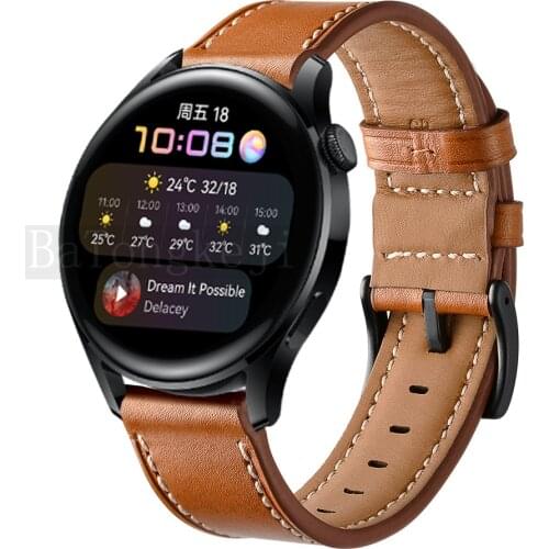 Genuine leather strap for Huawei watch 3 / 3 pro smart watch band replacement bracelet belt for huawei watch 3 GT GT 2 pro strap