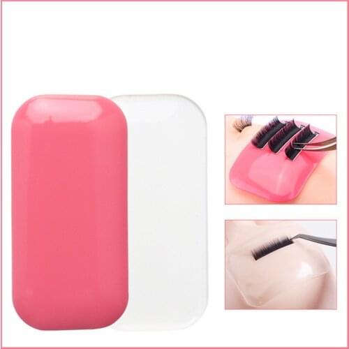 Forehead Sticker Pad Silicone transparent Planting Graft Eyelashes Eyelash Extension Tray Stand Pallet Pad Lash Tray Holder Tool
