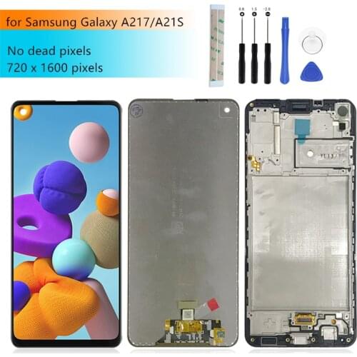 For Samsung Galaxy A217 LCD Display A21S Touch Screen Digitizer Assembly SM-A217F/DS replacement Repair parts 6.5"
