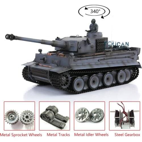 1/16 Heng Long 7.0 Metal German Tiger I RTR RC Tank 3818 TH17252-SMT4