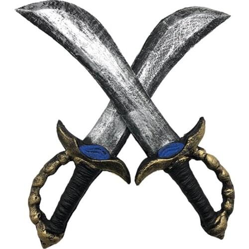 1pc Sword Stage Props Children Cosplay Pirate Toy Funny Toys Outdoor Fun game Playing Birthday Party Cosplay toy