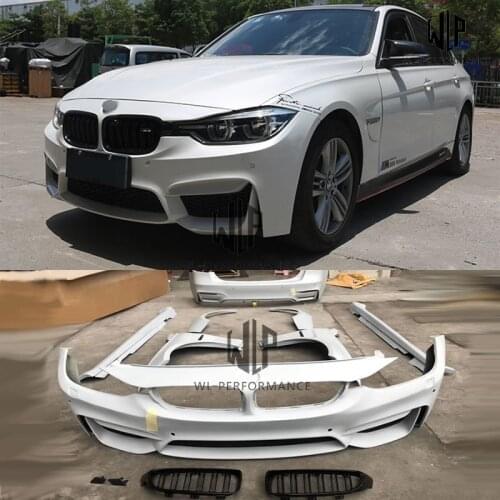 3 Series High quality pp material Car body kit car front rear bumper side skirts for BMW M3 Car Body Kit 13-19