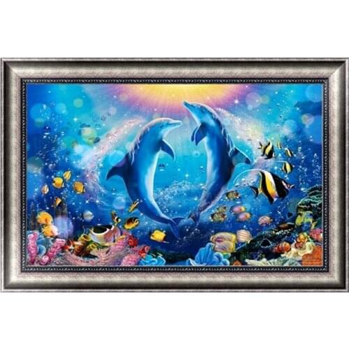 DIY 5D Diamond Painting Ocean Diamond Embroidery Stitch Kit Kat Artesanato Hobby Decoracion Hogar Wall Sticker Home Decor