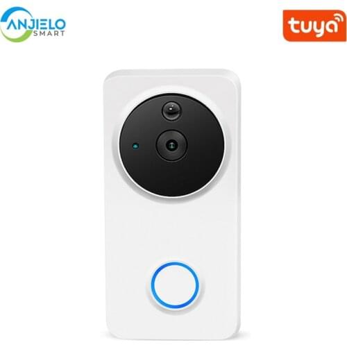 1080P HD WiFi Wireless Tuya Video Doorbell Voice Control Home Door Bell Smart Door Peephole Camera Outdoor Mini Video Intercom