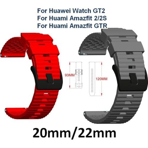 20mm 22mm whatch Band For huawei watch GT Bracelet Smart Wrist for Samsung Gear S3/S2/S4 Strap for Amazfit Bip/Amazfit GTR Watch