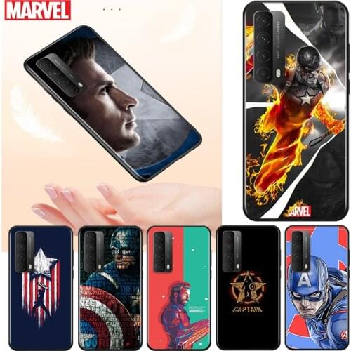 Marvel Captain America Superhero For Huawei Y9S Y9A Y9 Y8P Y8S Y7P Y7A Y7 Y6S Y6 Y5P Y5 PRO Lite Prime 2020 2019 2018 Phone Case