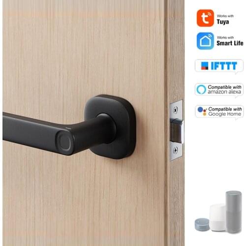YEEUU R1 Fingerprint Door Lock Bluetooth Support Tuya / Smartlife APP With Latch Easy Replacement Smart Door Lock