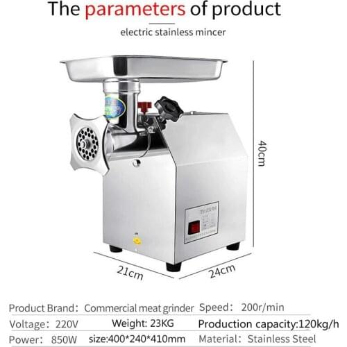 Electric Meat Grinders Stainless Steel Meat Grinder Kitchen Home Sausage Stuffer Meat Mincer