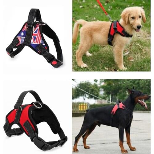 Hot Dog Soft Adjustable Harness Pet Large Dog Walk Out Harness Vest for Medium Dog Chest Strap Dog Harness Pets Accessories