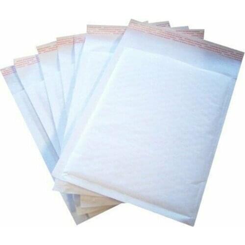 10pcs Bubble Envelope bag white Bubble PolyMailer Self Seal mailing bags Padded Envelopes For Magazine Lined Mailer