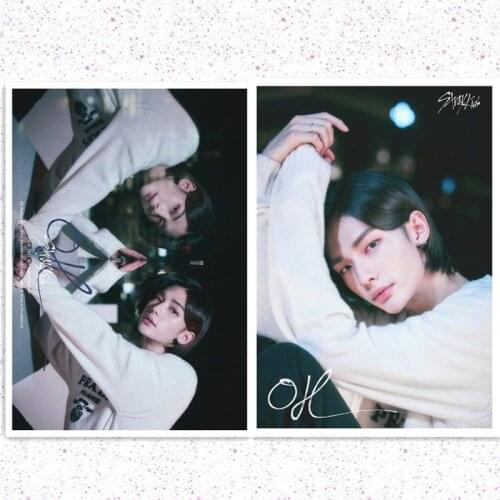 KPOP Stray Kids Latest Single Mixtape:OH Photo Poster Felix Decorative Paintings Wall Stickers For Bedoom Decoration 2PCS/SET G9