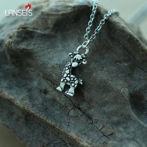 Lanseis 20pcs cute animal necklace pendant women Kawaii giraffe pendant