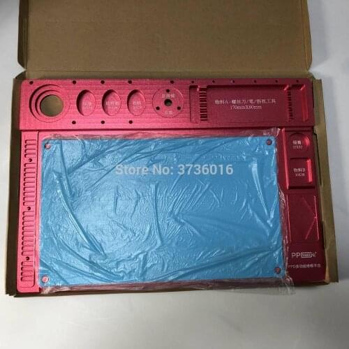 Metal service pads Multifunctional mobile phone maintenance plate put Various repair tools on to repair LCD on the rubber mat