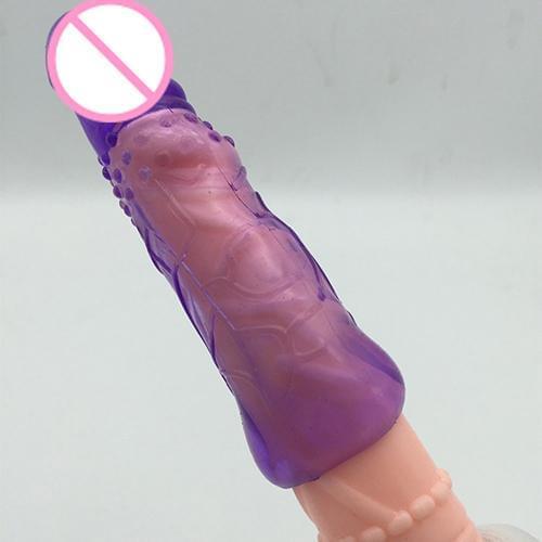 Men\s Fashion Enlargement Extender Soft Silicone Sleeve Sex Toys for man Easy to stretch to fit on most men