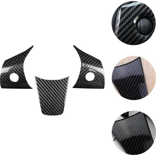 1 Set Steering Wheel Cover Decor Sticker Compatible for Tesla Model 3/Model