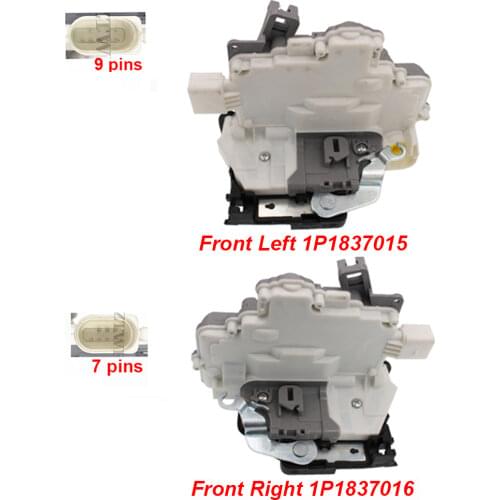 Pair 2Pcs Front Left & Right For VW MK5 EOS For SEAT Leon ALTEA TOLEDO 1P Zv Door Latch Lock Actuator 1P1837015 1P1837016