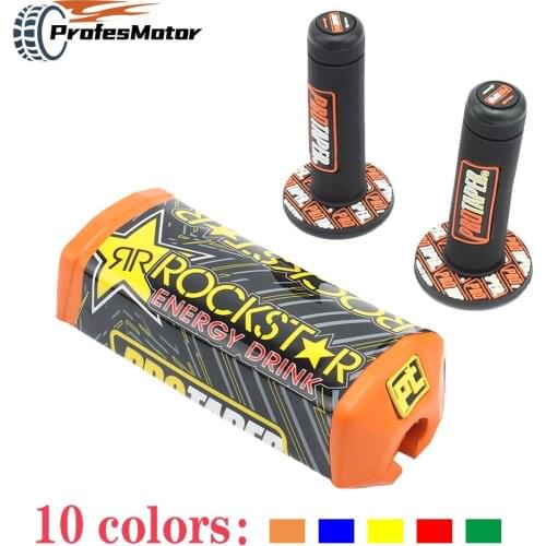 Motorcycles Handlebar 22/24mm Pads 1-1/8" Handlebar Chest Protector Cross Bar Pad Fit CRF EXC YZF Motorcross Dirt Pit Bike