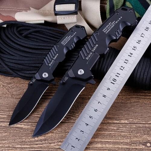 Folding Pocket Knife Outdoor Combat Tactical Survival Knife Stainless Steel Self-defense Camping Hunting Knive EDC Multi Tool