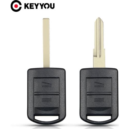 KEYYOU 2 Buttons Replacement Remote Key Shell For Vauxhall Opel Corsa Tigra Agila Meriva Combo Uncut Blade Auto Car Accessories