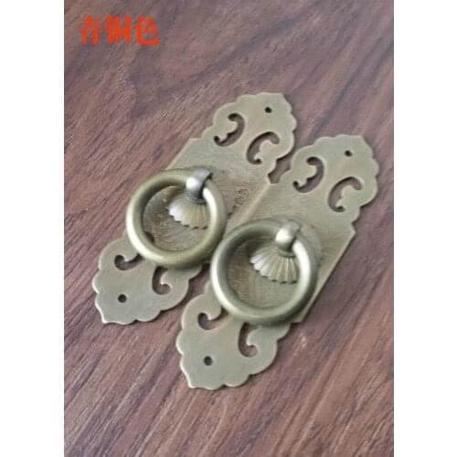 Special offer! The new Chinese antique furniture accessories copper copper with the bookcase wardrobe straight copper handle doo