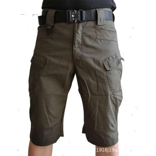 Tactical Protection Water Camouflage Pants, Shorts Grid Overalls Summer Shorts To Tame Men Casual Shorts Fitness Shorts