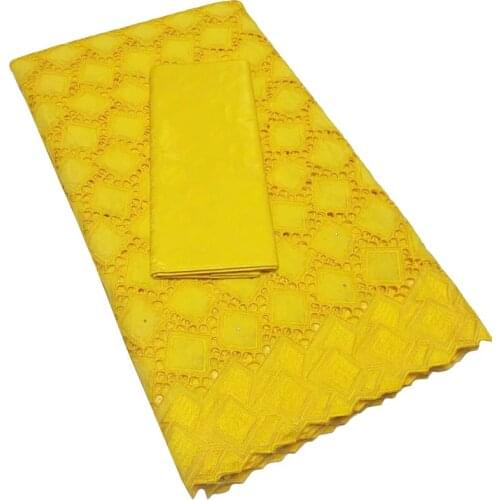 Party Q2.5 +2.5 Yards Latest Bazin Brocade New Female And Embroidered Lace Dubai Swiss Prom Dresses Wedding Damask Fabric Cotton