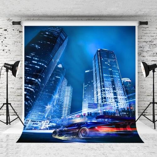 Vinylbds 10x10ft Night City Photography Backdrop Bokeh Backdrops Photo Backdrop For Photography
