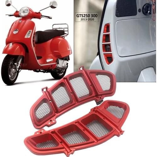GTS300 GTS250 Motorcycle Radiator Guard Grille Protector Bezel Cover For VESPA GTS 250 300 2013-2020 2014 2015 2016 2017 2018 19