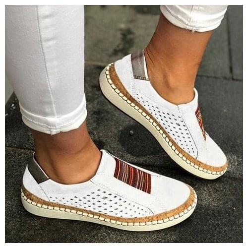 Large size womens shoes 2019 new European and American flat sports shoes lazy casual shoes women