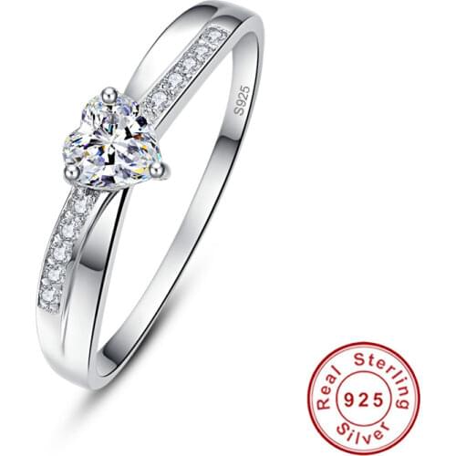 925 Sterling Silver Rings Women Cross Infinity Wedding Band Engagement Ring Simple Statement Jewelry 925 Sterling Anillos