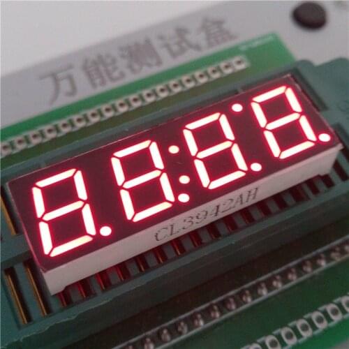 0.39'' 4 Bits Digital Tube LED Display Clock Red Color Seven Segment Common Cathode
