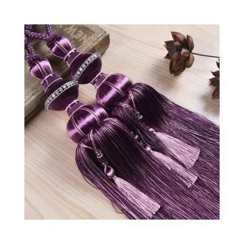 1 Pair Curtains Hanging Balls Belt Europe Curtains Tassels Fringe Tiebacks Bandages Brushes Curtain Accessories