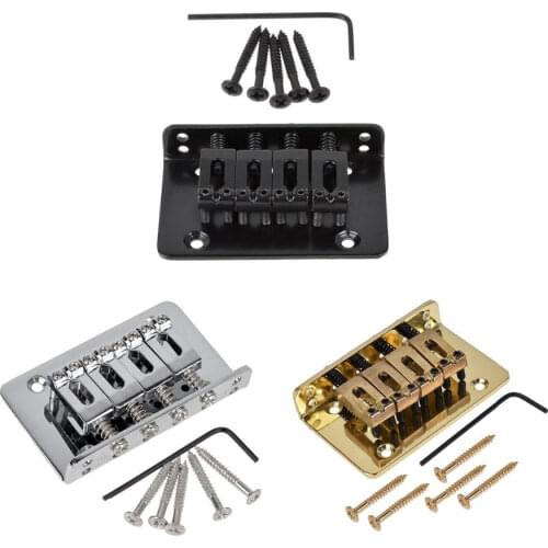 3 Colors 4 String Fixed Hardtail Bridge For Mandolin Ukulele Cigar Box Guitar