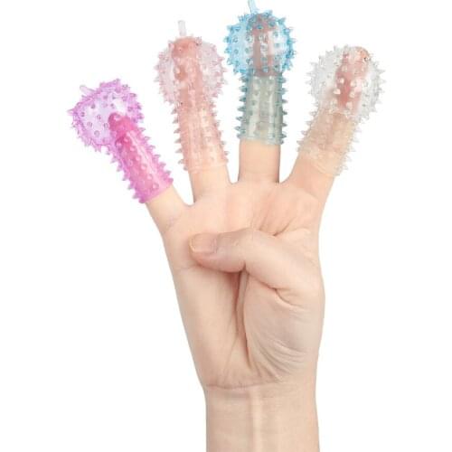 3Pcs Finger Masturbation Vagina Clitoris Stimulator Finger Sleeve Flirting G Spot Stimulation Massager Adult Sex Toys For Women