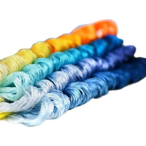 8 pieces Customizable thread-silk embroidery thread / embroidery Spiraea / silk line / Hand-embroidered threads