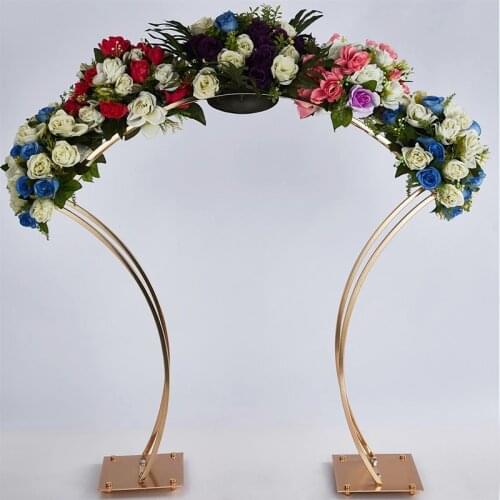 Marriage Arch Gold Flower Rack Wedding DIY Frame Props Backdrop Decoration Party Background Shelf Flower Frame Flower Stand 5pcs