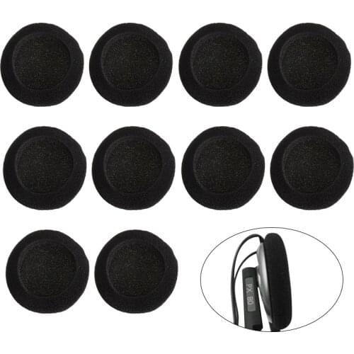 Onsale 10pcs 50MM Foam Pads Sponge Ear Pads Cushion Universal Replacement Sponge Covers Headset Earphone Cover Cap