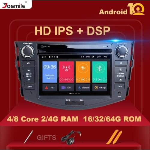 IPS 4GB 2din Android 10 Car Radio DVD Player For Toyota RAV4 Rav 4 2006 2007 2008 2009 2010 2011 2012 Multimedia GPS Navigation