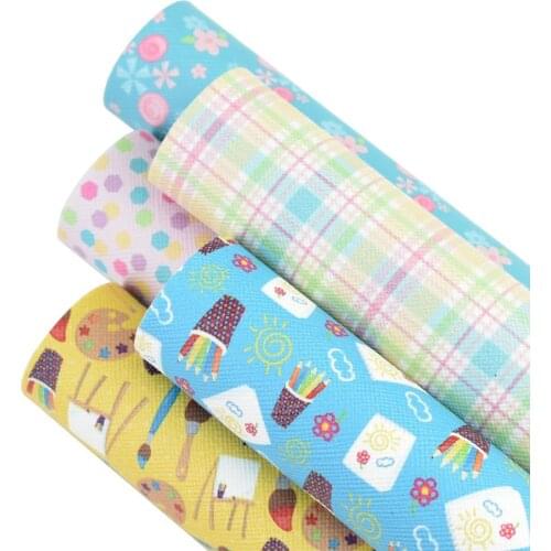 HSDLeather 20x34cm artist Synthetic Leather DIY Decorative Sewing Garment Knotbow Bag Crafts