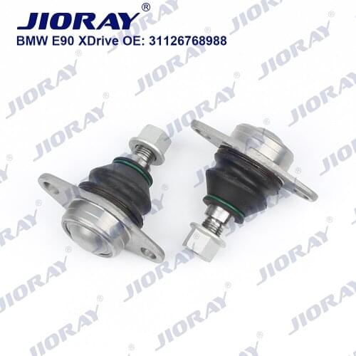JIORAY Pair Front Lower Left Right Suspension Control Arm Ball Joint For BMW 3 Series E90 E91 E92 X1 E84 xDrive 31126768988