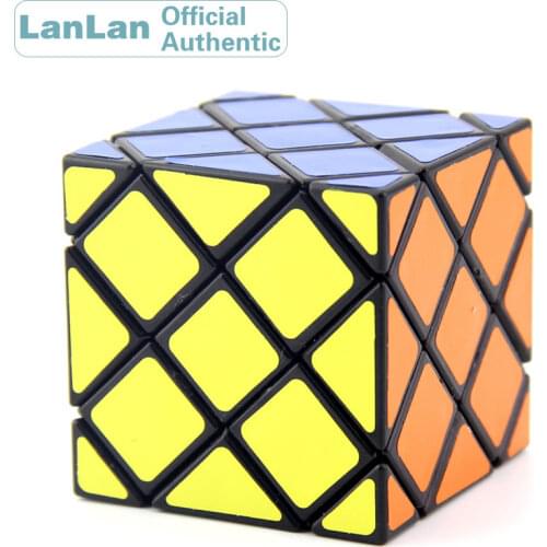 LanLan 8 Axis 6 Surface Hexahedron Skewbed Magic Cube Professional Speed Puzzle Antistress Educational Toys For Children